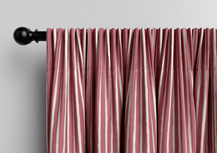 Vintage Stripe, Bowler Red - Made to Measure Curtains - Image 9